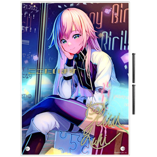 Yuhi Riri Acrylic Panel Virtual YouTuber Nijisanji Birthday 2022 [USED]