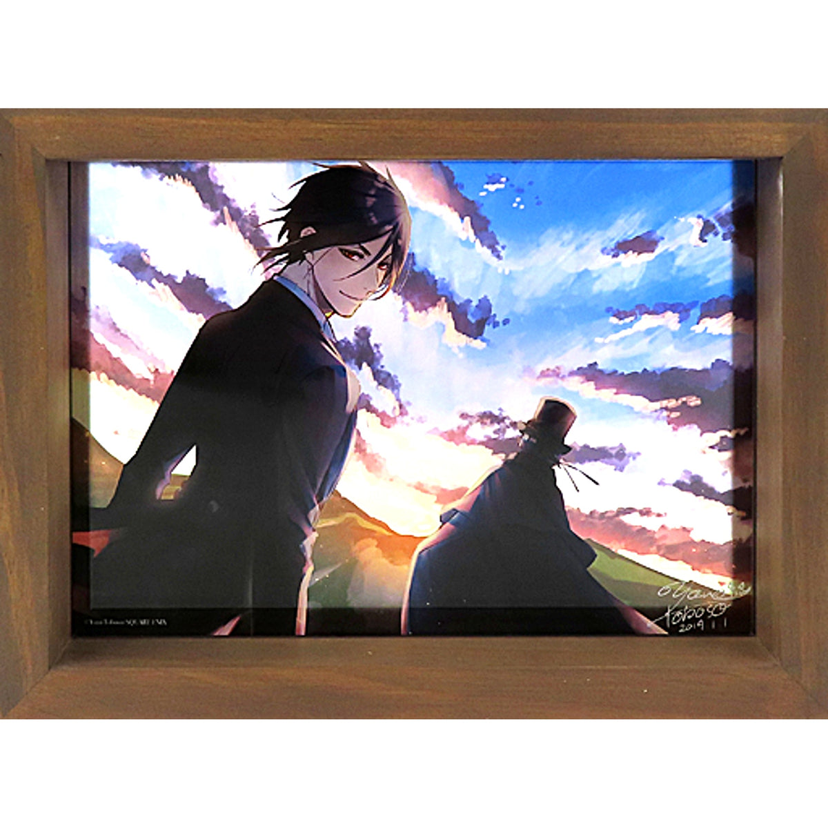 Sebastian & Ciel 1 Acrylic Art Rich Black Black Butler Exhibition Rich Black Black Butler Black Label [USED]