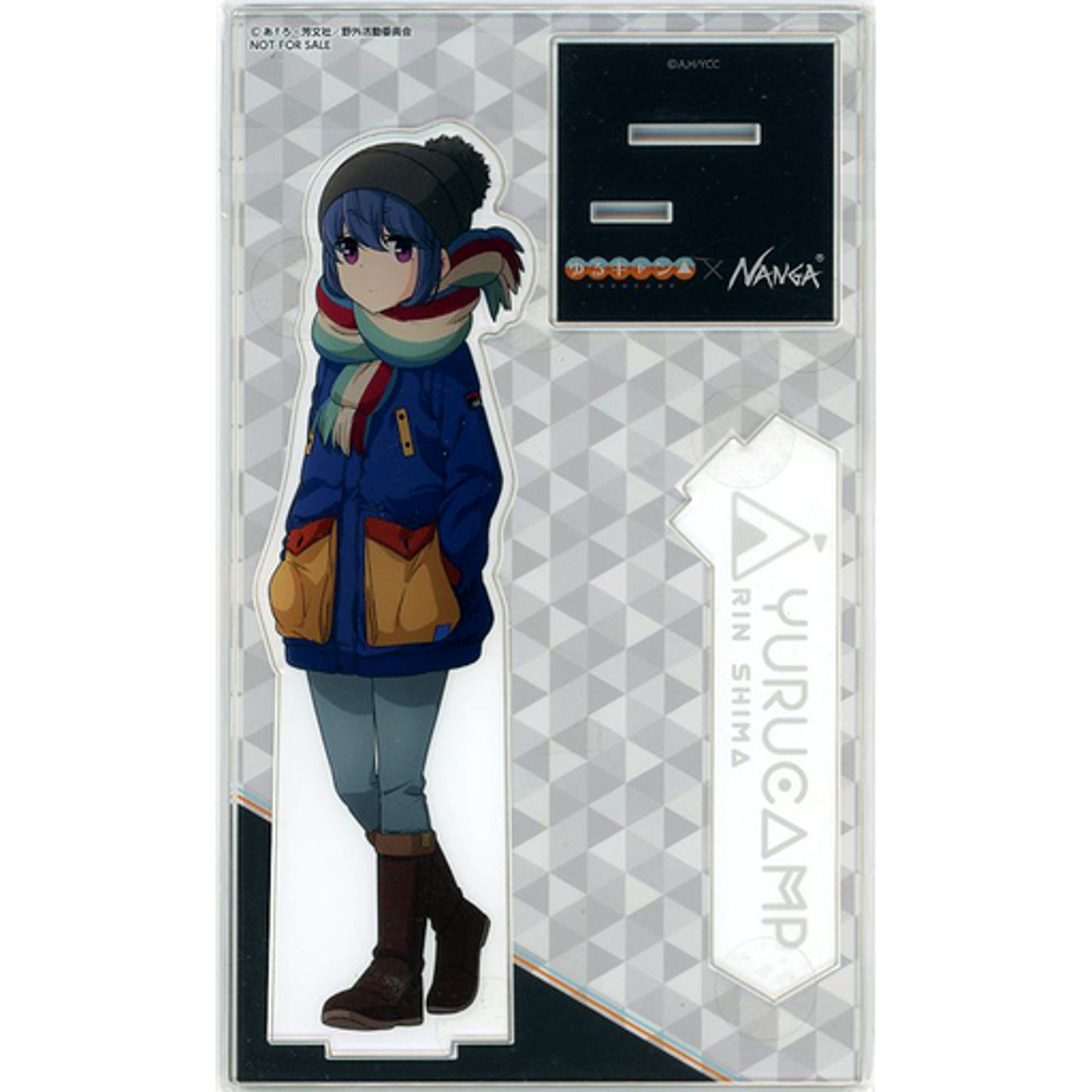 Rin Shima Yuru Camp x NANGA Big Acrylic Stand Bonus Item for Present Campaign Winner [USED]