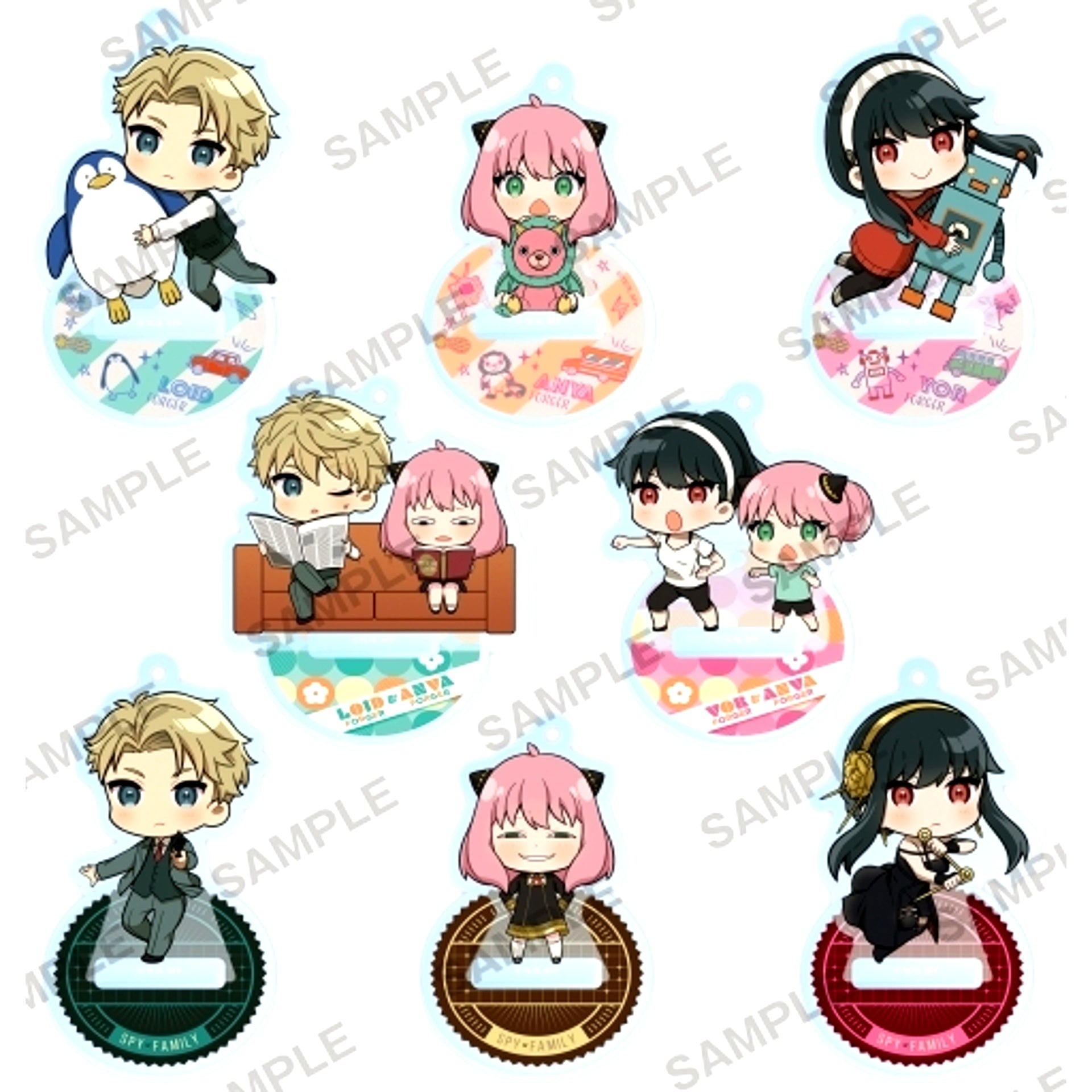 Set of 8 SPY x FAMILY Acrylic Stand Figure [USED]
