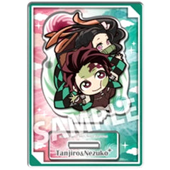 Demon Slayer: Kimetsu no Yaiba Pita! Deforme Mission Departure Tanjiro Kamado & Nezuko Kamado Trading Acrylic Stand Acrylic Stands [USED]