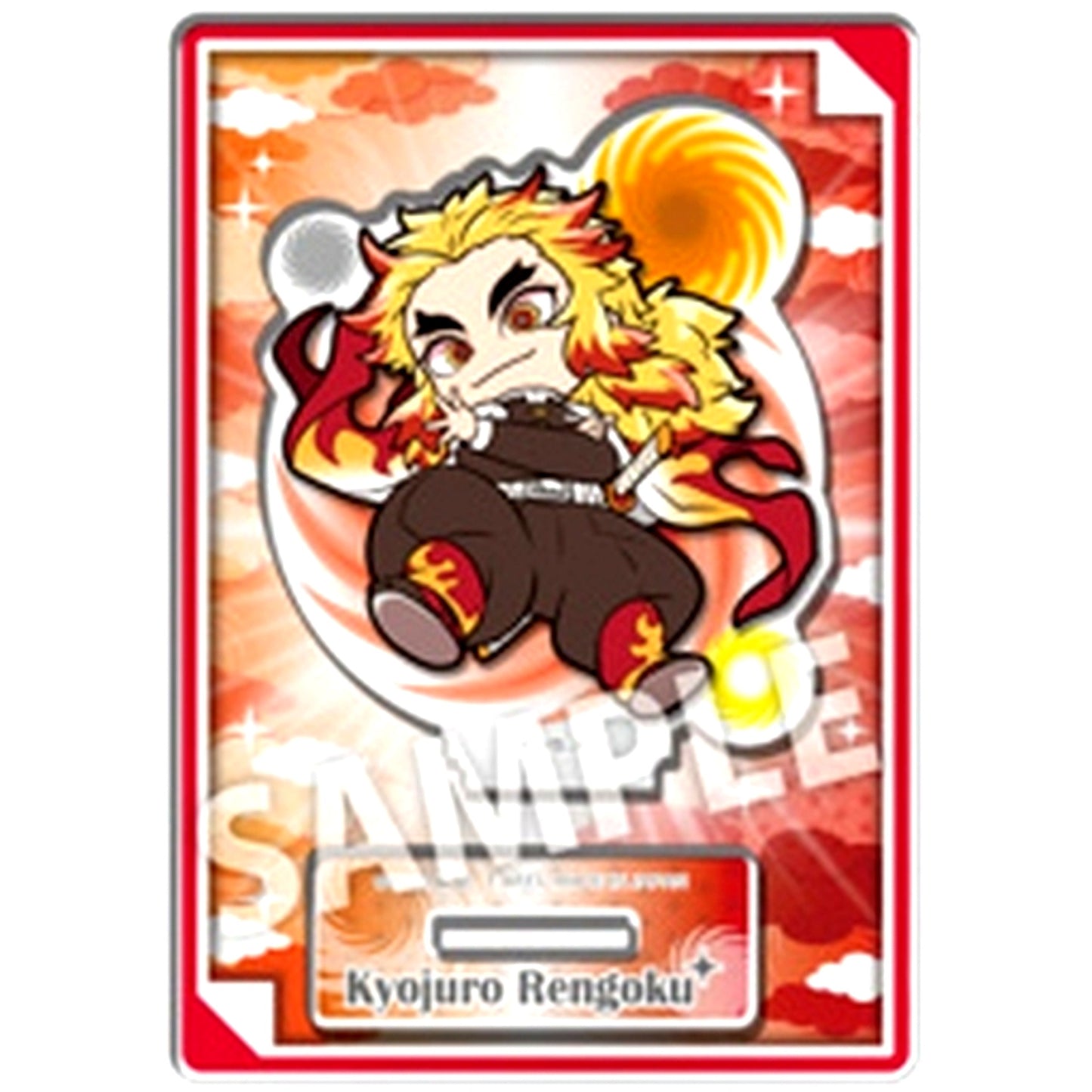 Kyojuro Rengoku Demon Slayer Pita Defome Mission Departure Trading Acrylic Stand [USED]