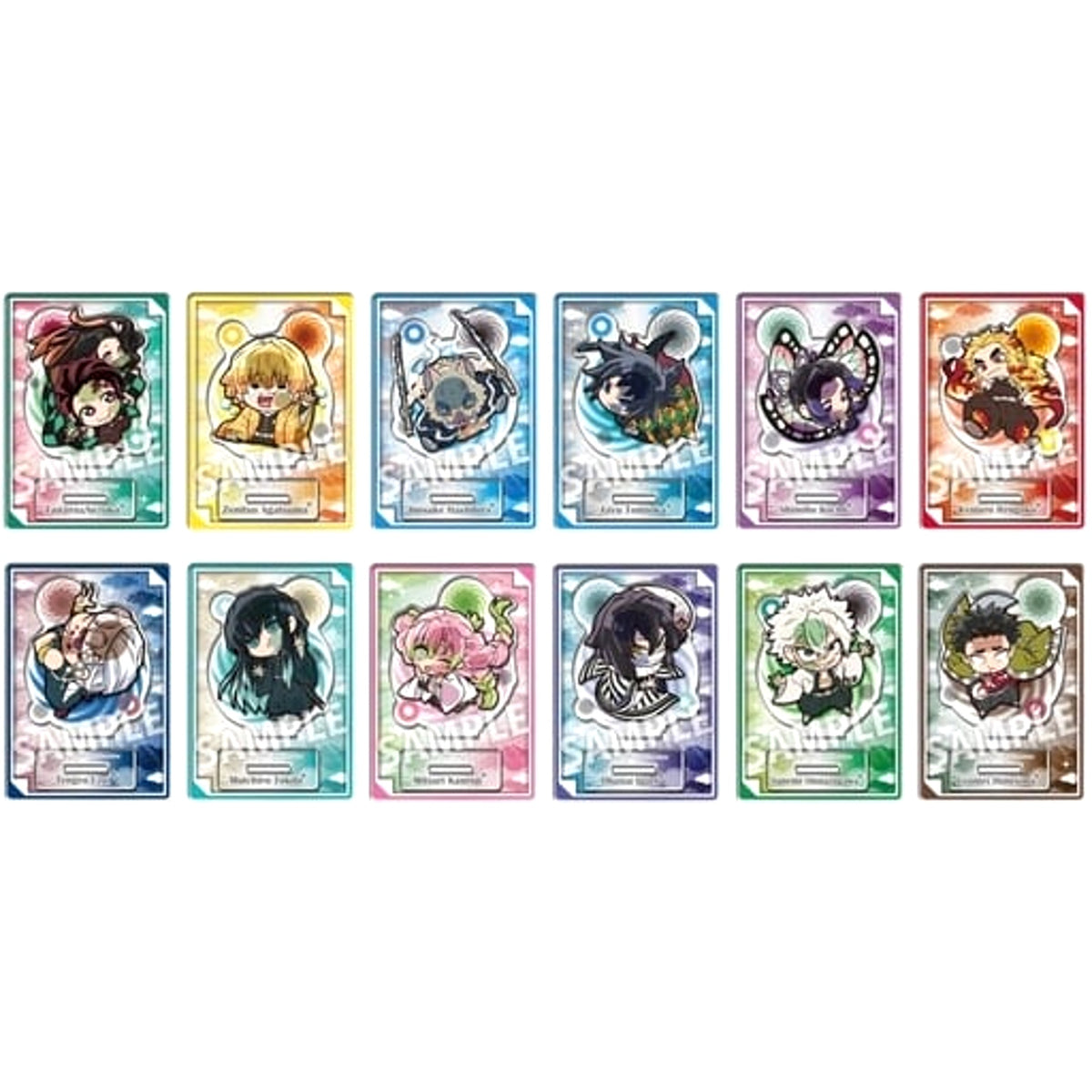 Demon Slayer: Kimetsu no Yaiba Tanjiro Kamado & Others All 12 Types Set Pita! Deformed Mission Departure Trading Acrylic Stand Acrylic Stands [USED]