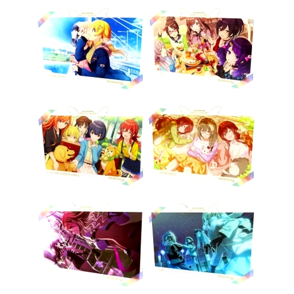 Set of 6 The Idolmaster Shiny Colors Acrylic Board Vol. 1 [USED]