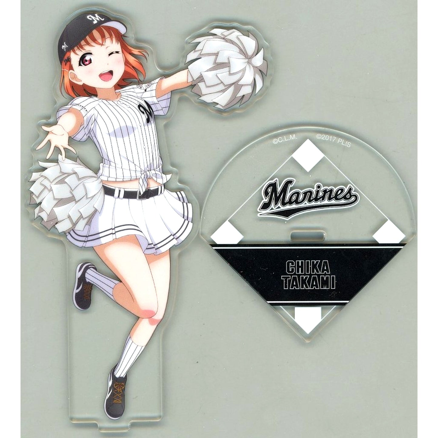 Chika Takami Acrylic Stand Love Live! Sunshine!! x Chiba Lotte Marines [USED]