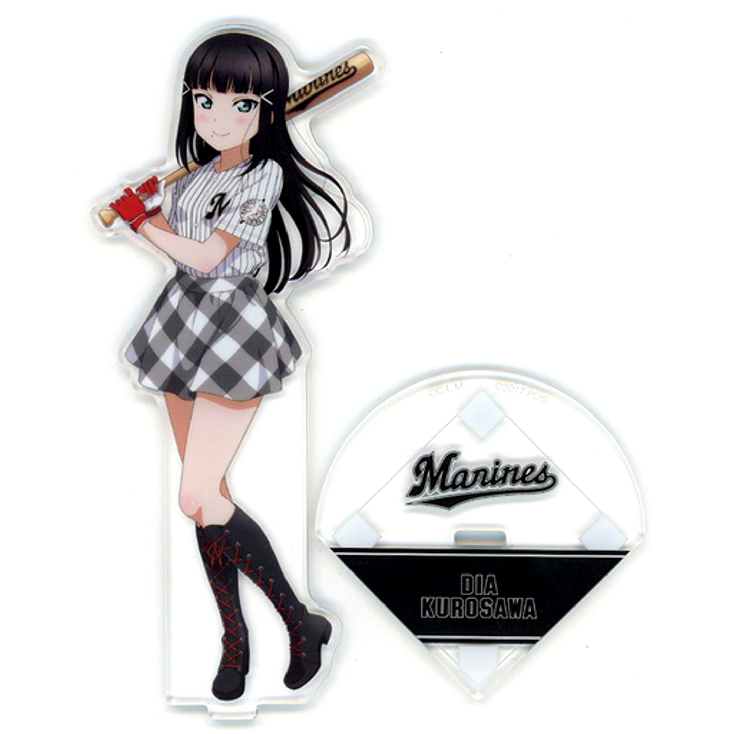 Dia Kurosawa Acrylic Stand Love Live! Sunshine!! x Chiba Lotte Marines [USED]