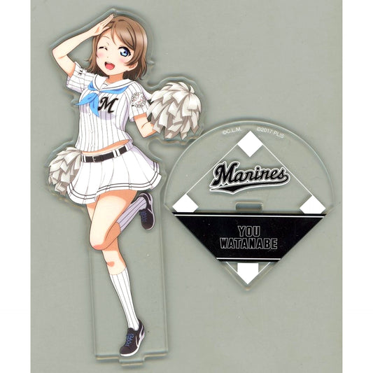 You Watanabe Acrylic Stand Love Live! Sunshine!! x Chiba Lotte Marines [USED]