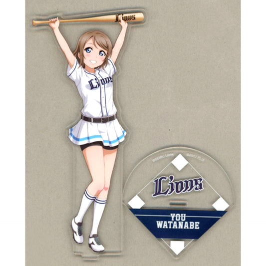 You Watanabe Acrylic Stand Love Live! Sunshine!! x Saitama Seibu Lions [USED]
