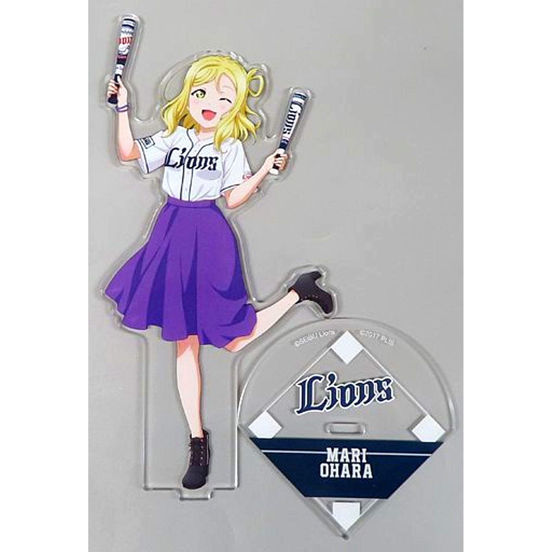 Mari Ohara Acrylic Stand Love Live! Sunshine!! x Saitama Seibu Lions [USED]