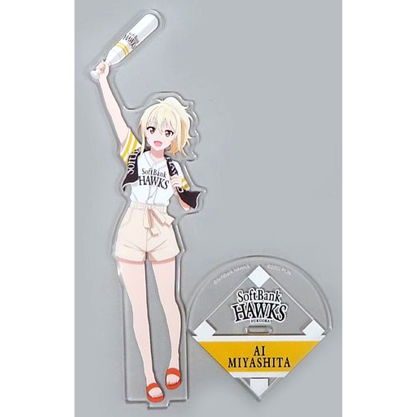Ai Miyashita Love Live! Nijigasaki High School Idol Club x Fukuoka SoftBank Hawks Acrylic Stand [USED]