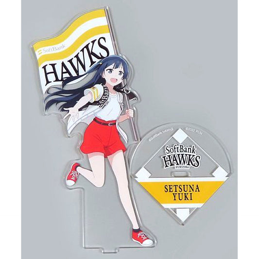 Setsuna Yuki Acrylic Stand Love Live! Nijigasaki High School Idol Club x Fukuoka SoftBank Hawks [USED]