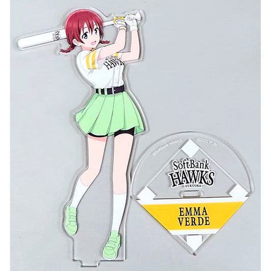 Emma Verde Acrylic Stand Love Live! Nijigasaki High School Idol Club x Fukuoka SoftBank Hawks [USED]