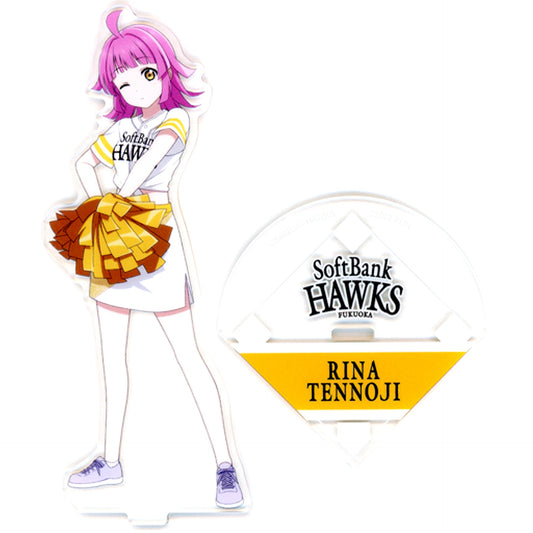 Rina Tennoji Love Live! Nijigasaki High School Idol Club Acrylic Stand Fukuoka SoftBank Hawks [USED]