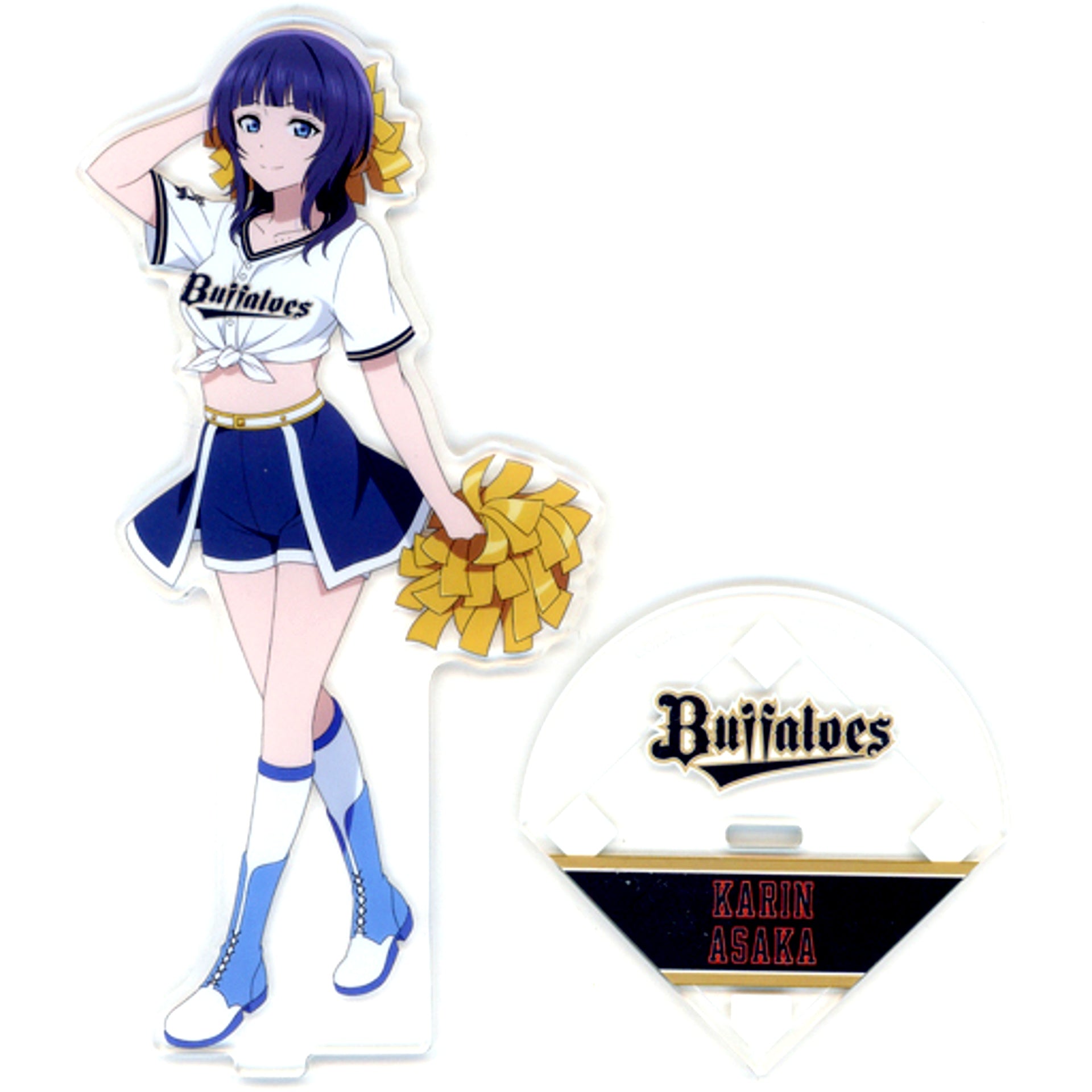 Karin Asaka Acrylic Stand Love Live! Nijigasaki High School Idol Club x ORIX Buffaloes [USED]