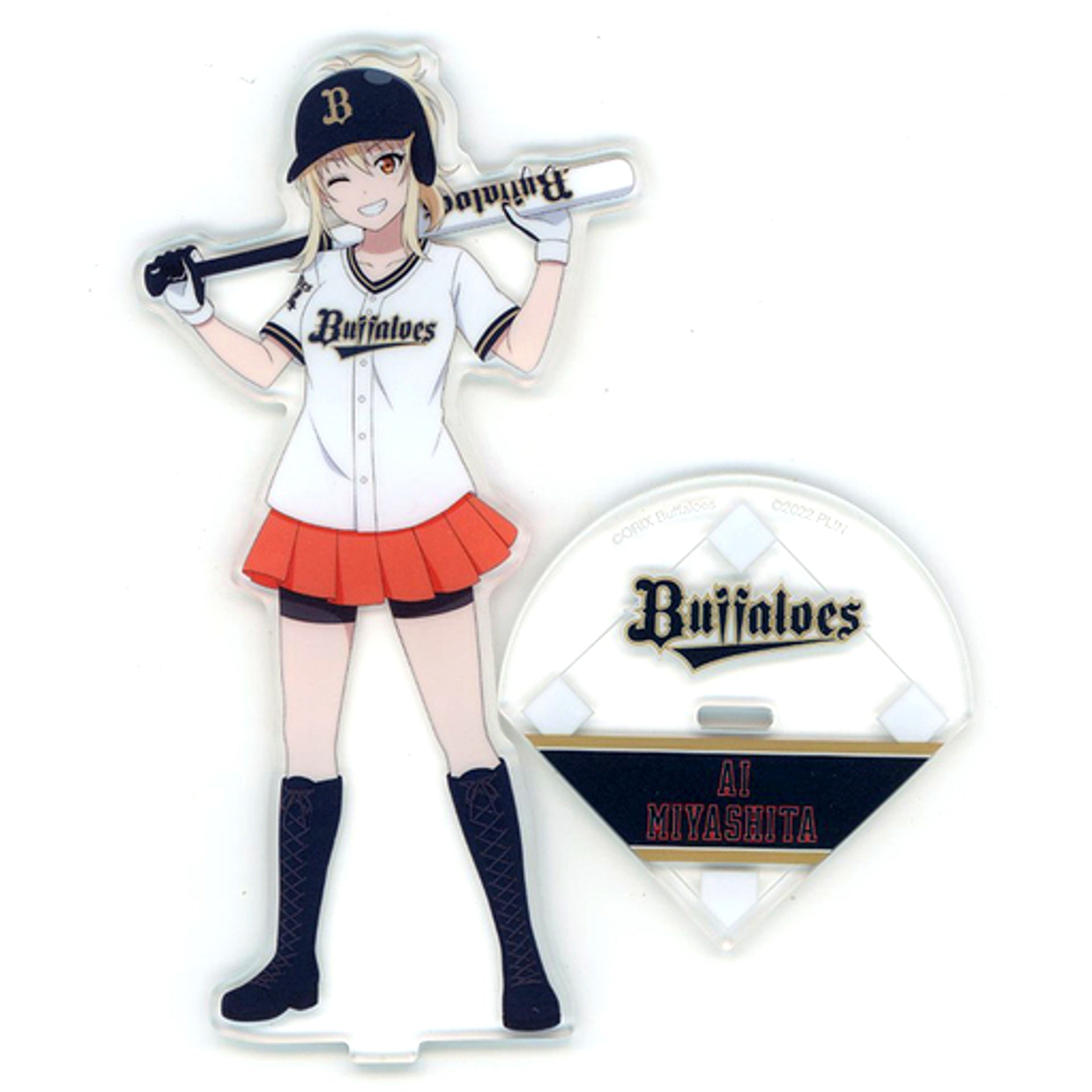 Ai Miyashita Acrylic Stand Love Live! Nijigasaki High School Idol Club x Orix Buffaloes [USED]