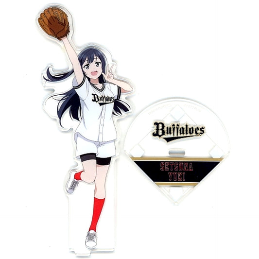 Setsuna Yuki Love Live! Nijigasaki High School Idol Club x Orix Buffaloes Acrylic Stand [USED]