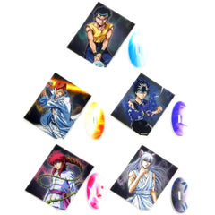 Set of 5 YuYu Hakusho The Final Blow B Prize Acrylic Stand Hiko Kuji [USED]