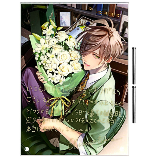 Oliver Evans Acrylic Panel Virtual YouTuber Nijisanji Birthday 2022 Included Item [USED]