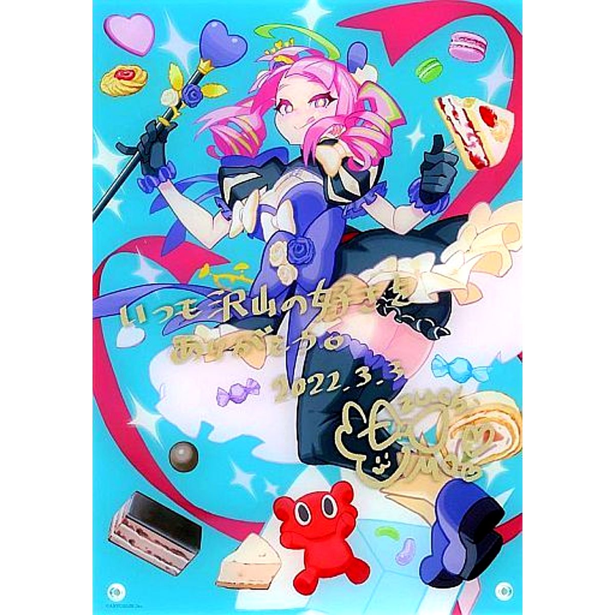 Azuchi Momo Acrylic Panel Virtual YouTuber Nijisanji Birthday 2022 Included Item [USED]
