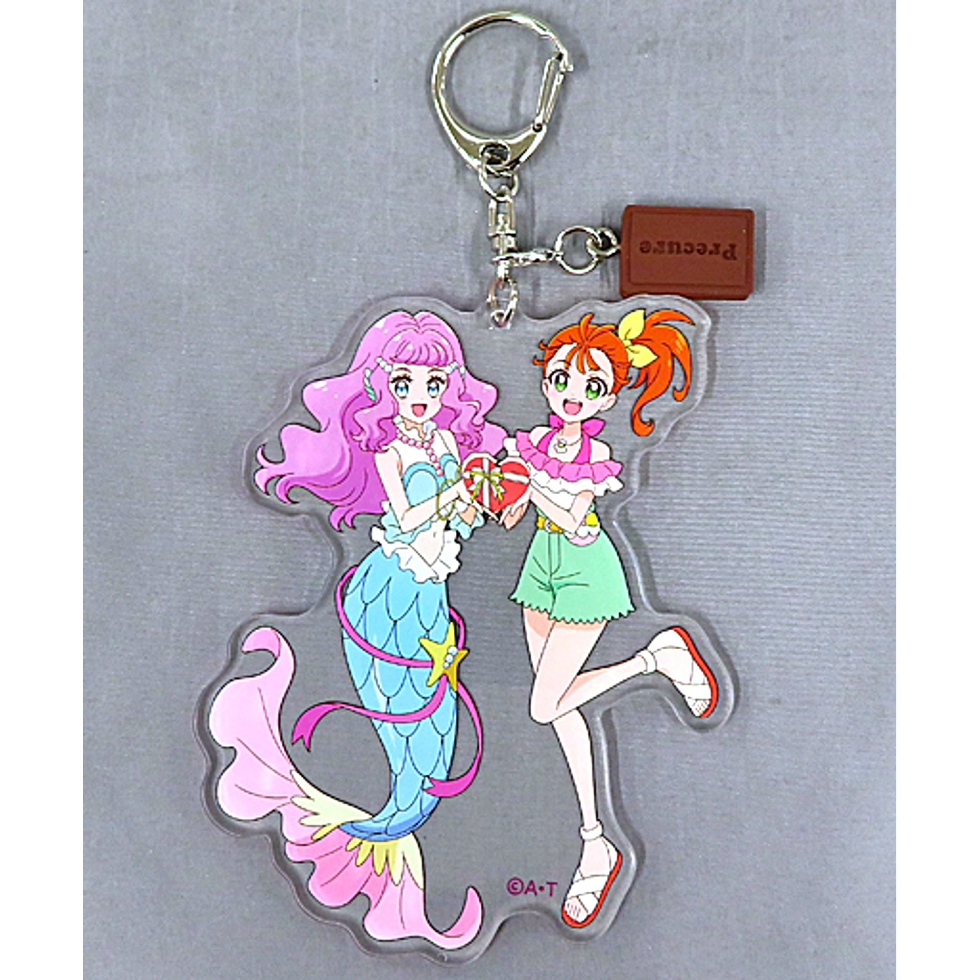 Manatsu Natsuumi & Laura Tropical-Rouge! PreCure Chocotto Acrylic Keychain PRECURE Sweets Fair Valentine [USED]