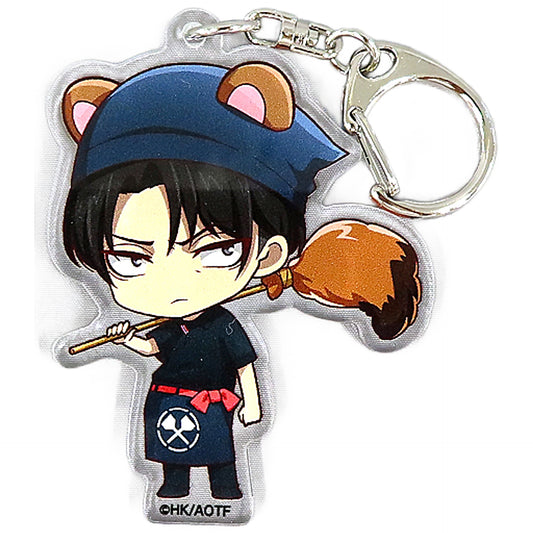 Levi Ackerman Attack on Titan The Final Season Mini Character Acrylic Keychain Dotonbori Limited [USED]