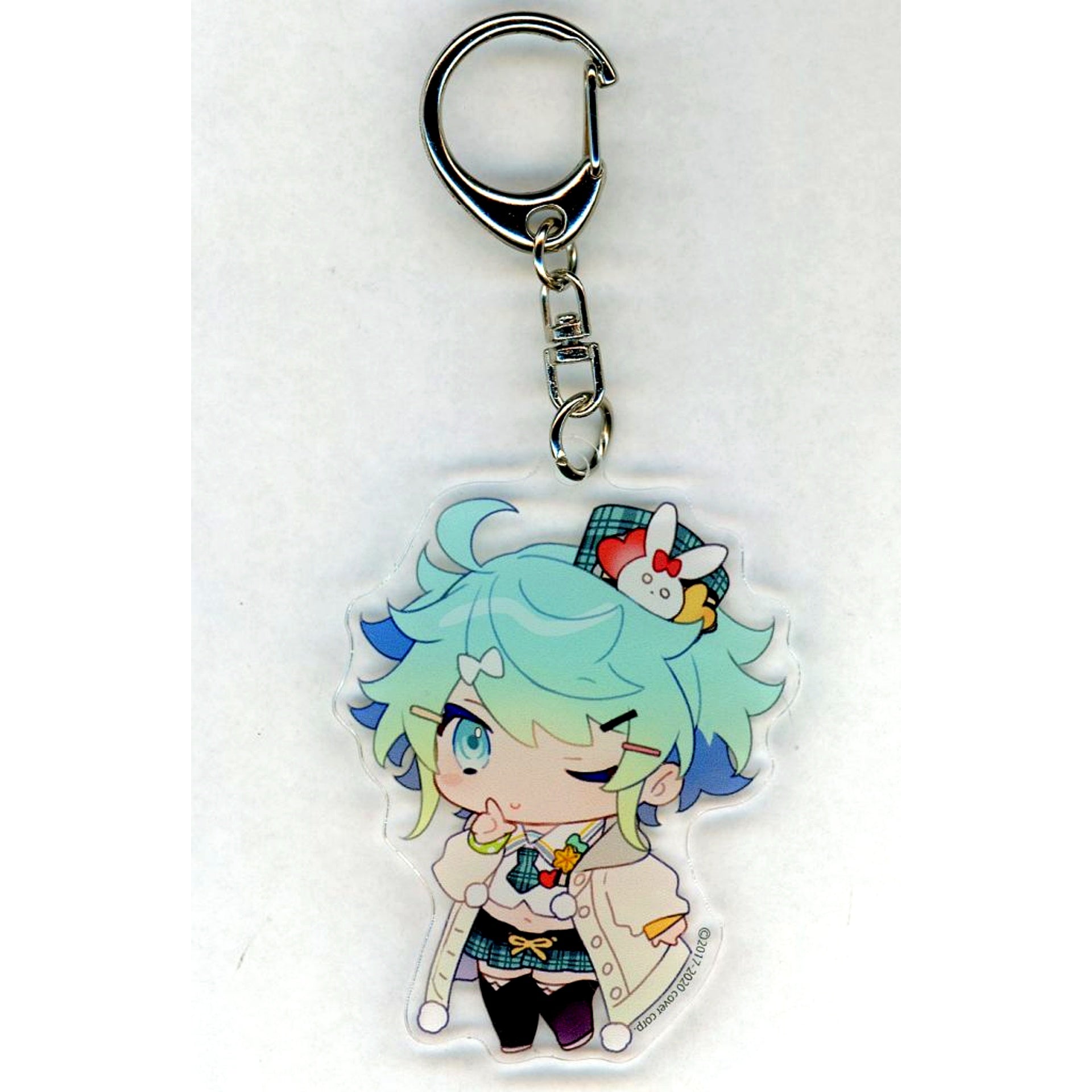 Kagami Kira Holostars 1st Anniversary Yuuhi Illustration Acrylic Keychain [USED]