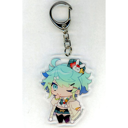 Kagami Kira Holostars 1st Anniversary Yuuhi Illustration Acrylic Keychain [USED]