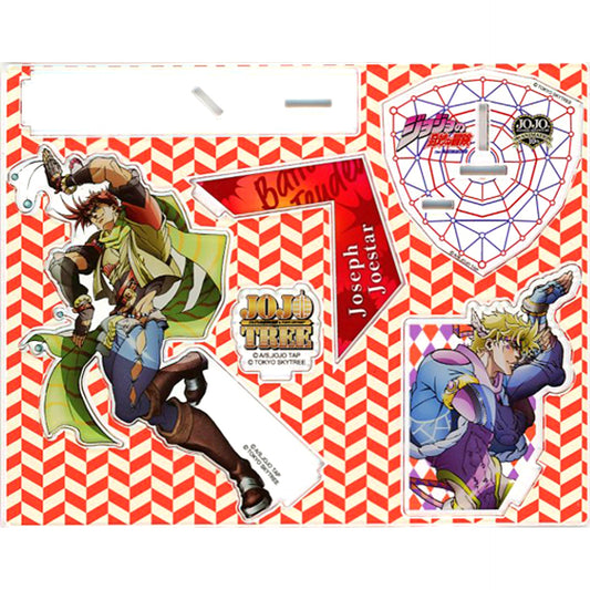 Joseph Joestar and Caesar Anthonio Zeppeli Acrylic Stand JoJoTree JoJo's Bizarre Adventure in Tokyo Skytree [USED]