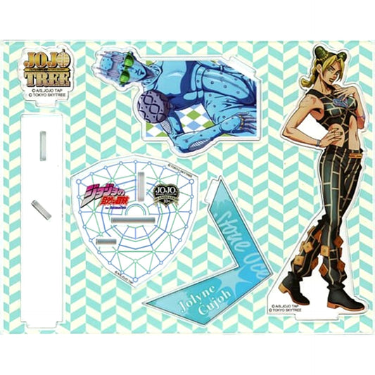 Jolyne Cujoh & Stone Free Acrylic Stand JOJOTREE JoJo's Bizarre Adventure in TOKYO SKYTREE [USED]