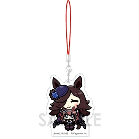 Rice Shower & Mihono Bourbon Umamusume Pretty Derby Acrylic Strap With Plush Vol.1 [USED]