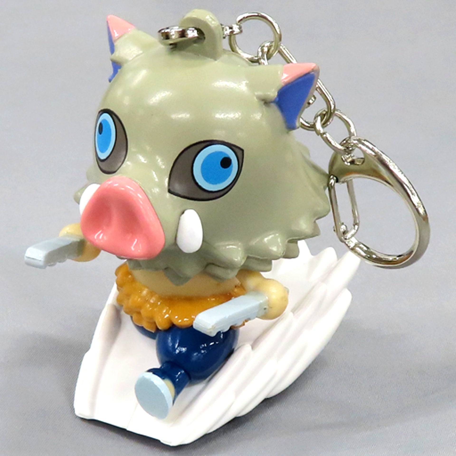 Inosuke Hashibira Keychain Pull Back Demon Slayer: Kimetsu no Yaiba Universal Studios Japan USJ [USED]