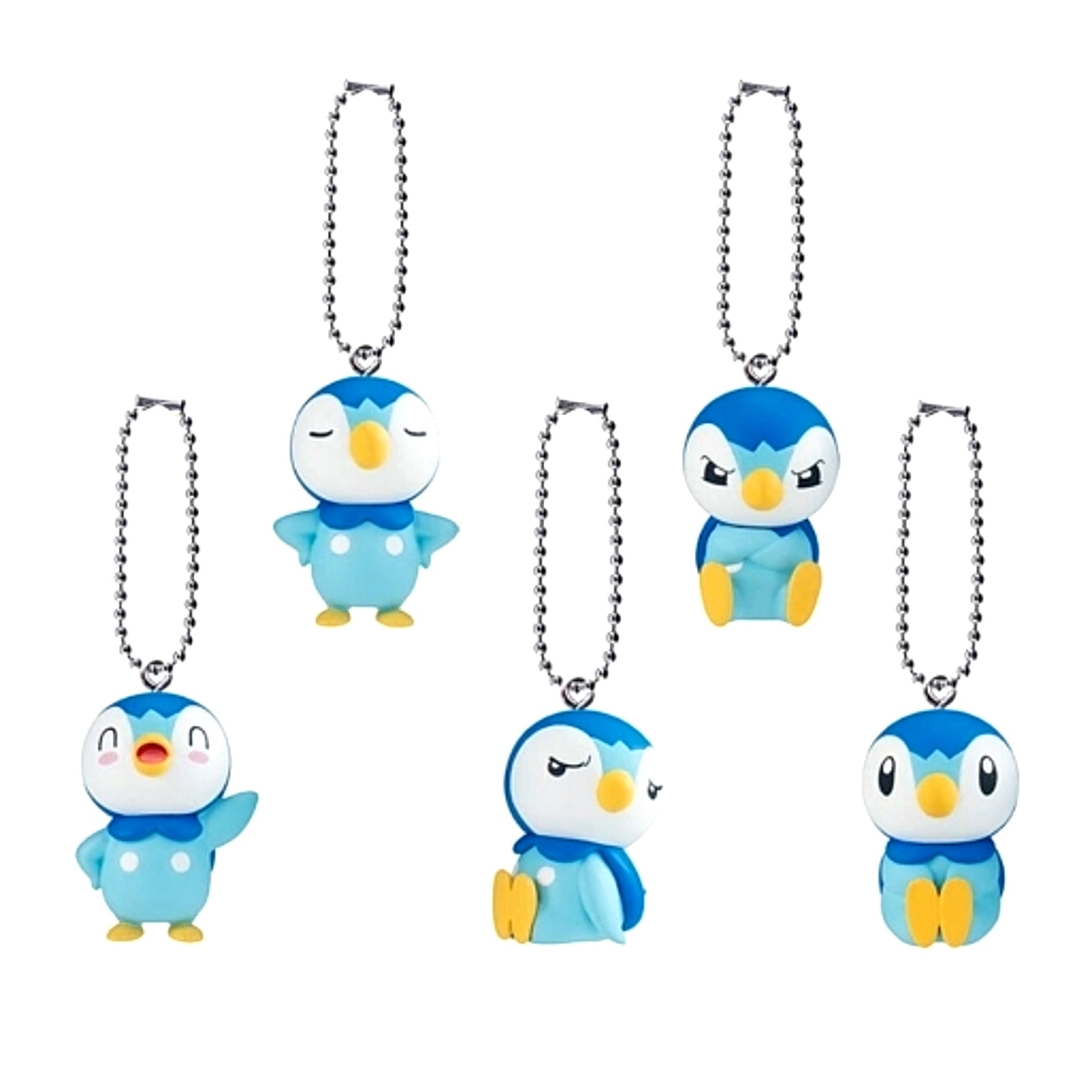 Set of 5 Pokemon Piplup Anime Swing Collection [USED]