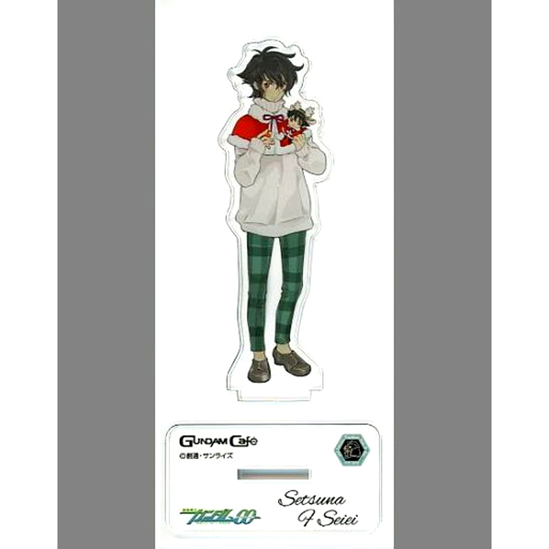 Setsuna F. Seiei Christmas Mobile Suit Gundam 00 Model Sheet AS Acrylic Stand [USED]