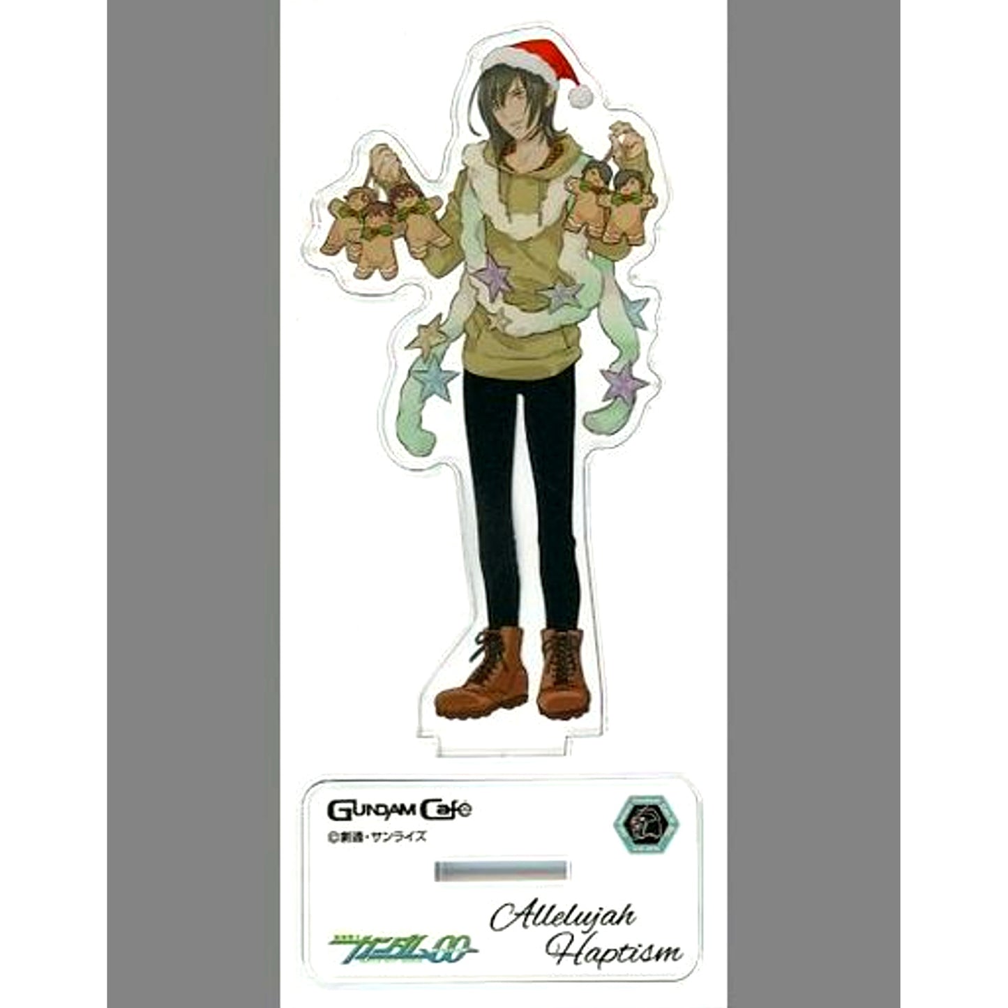 Allelujah Haptism Mobile Suit Gundam 00 Christmas MODEL SHEET Acrylic Stand [USED]