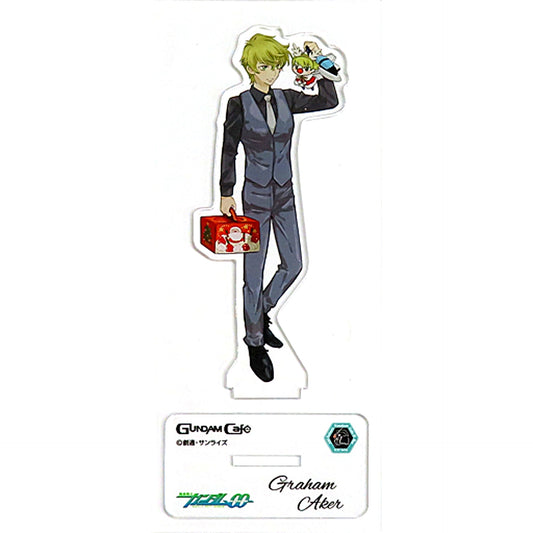 Graham Aker Christmas MODEL SHEET AS Acrylic Stand Mobile Suit Gundam 00 [USED]