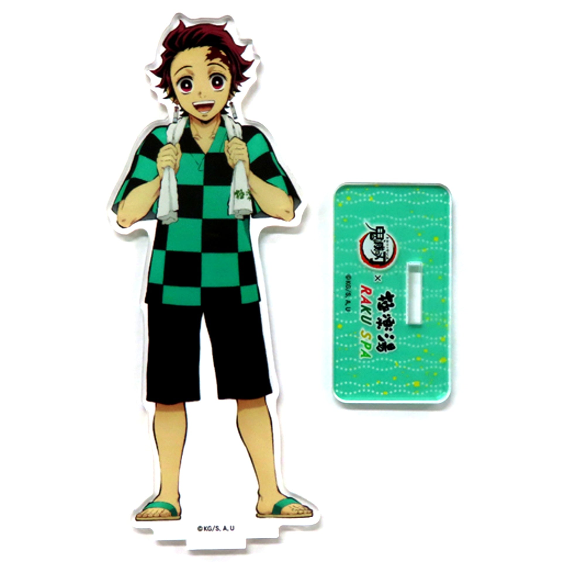 Tanjiro Kamado Life-Size Acrylic Stand Demon Slayer: Kimetsu no Yaiba x Gokurakuyu RAKU SPA Tanjiro and Friends' Gokuraku Holiday Returns! [USED]