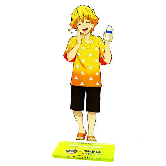 Zenitsu Agatsuma Demon Slayer x Gokurakuyu RAKU SPA They're Back! Tanjiro and Friends' Relaxing Holiday Life-Size Acrylic Stand [USED]