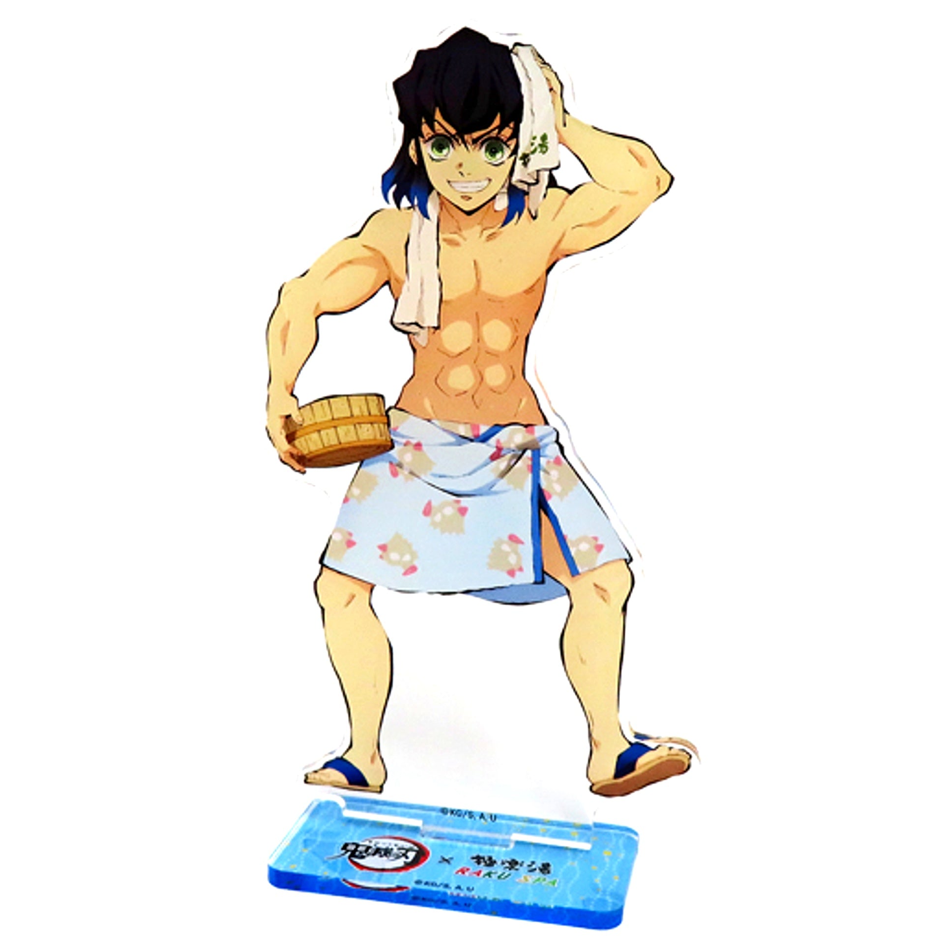 Inosuke Hashibira Life-size Acrylic Stand Demon Slayer: Kimetsu no Yaiba x Gokurakuyu RAKU SPA Tanjiro and Friends' Relaxing Holiday Returns! [USED]