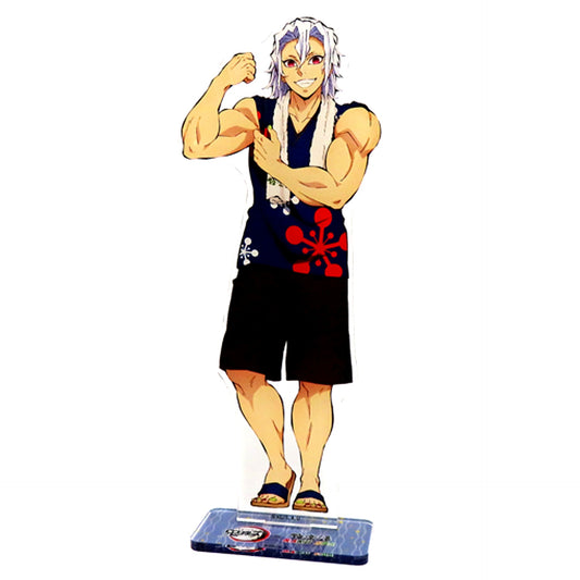 Tengen Uzui Demon Slayer x Gokurakuyu RAKU SPA They're Back! Tanjiro and Friends' Relaxing Holiday Life-Size Acrylic Stand [USED]