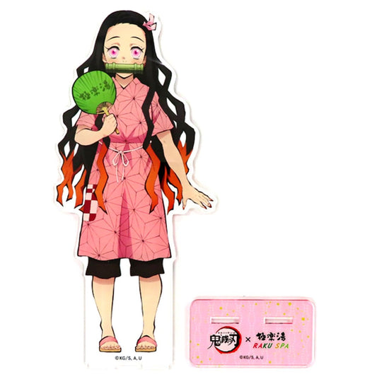 Nezuko Kamado Demon Slayer: Kimetsu no Yaiba x Gokurakuyu RAKU SPA Welcome Back Tanjiro and Friends Heavenly Holiday Big Acrylic Stand [USED]
