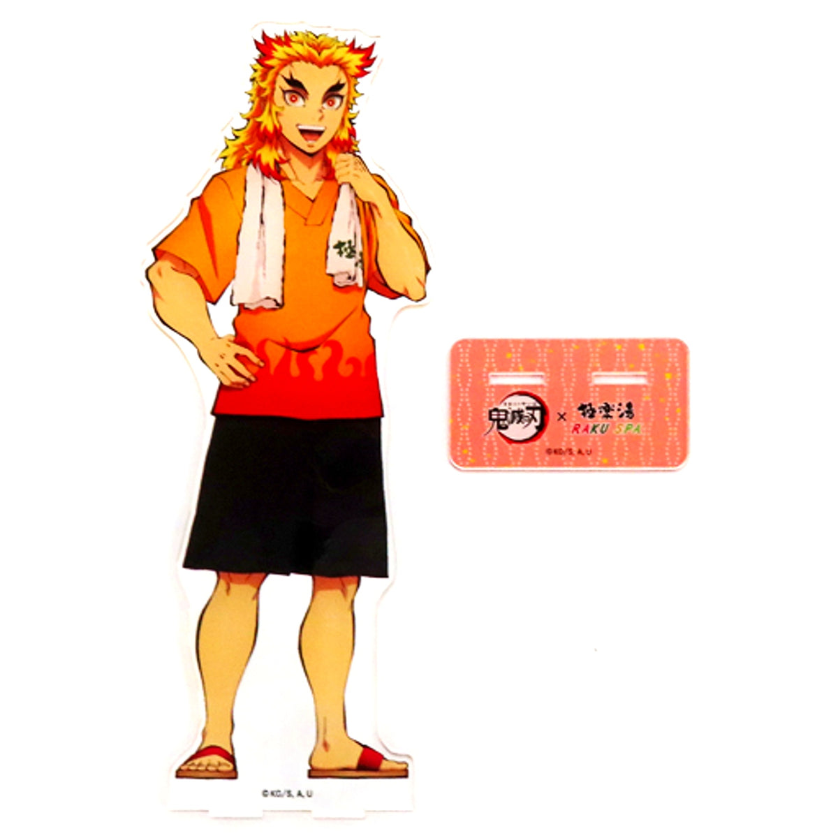 Kyojuro Rengoku Demon Slayer BIG Acrylic Stand Gokurakuyu RAKU SPA Tanjiro and Friends' Gokuraku Holiday Returns! [USED]