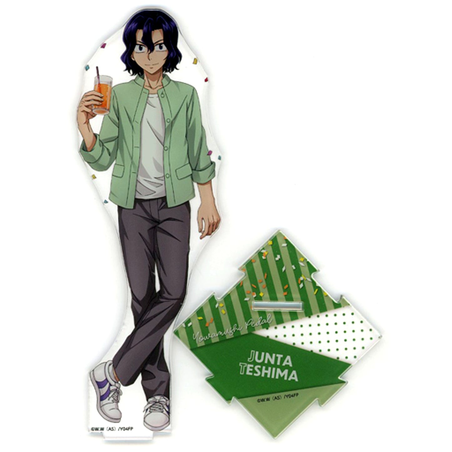 Junta Teshima Yowamushi Pedal Big Acrylic Stand Party Princess Cafe [USED]