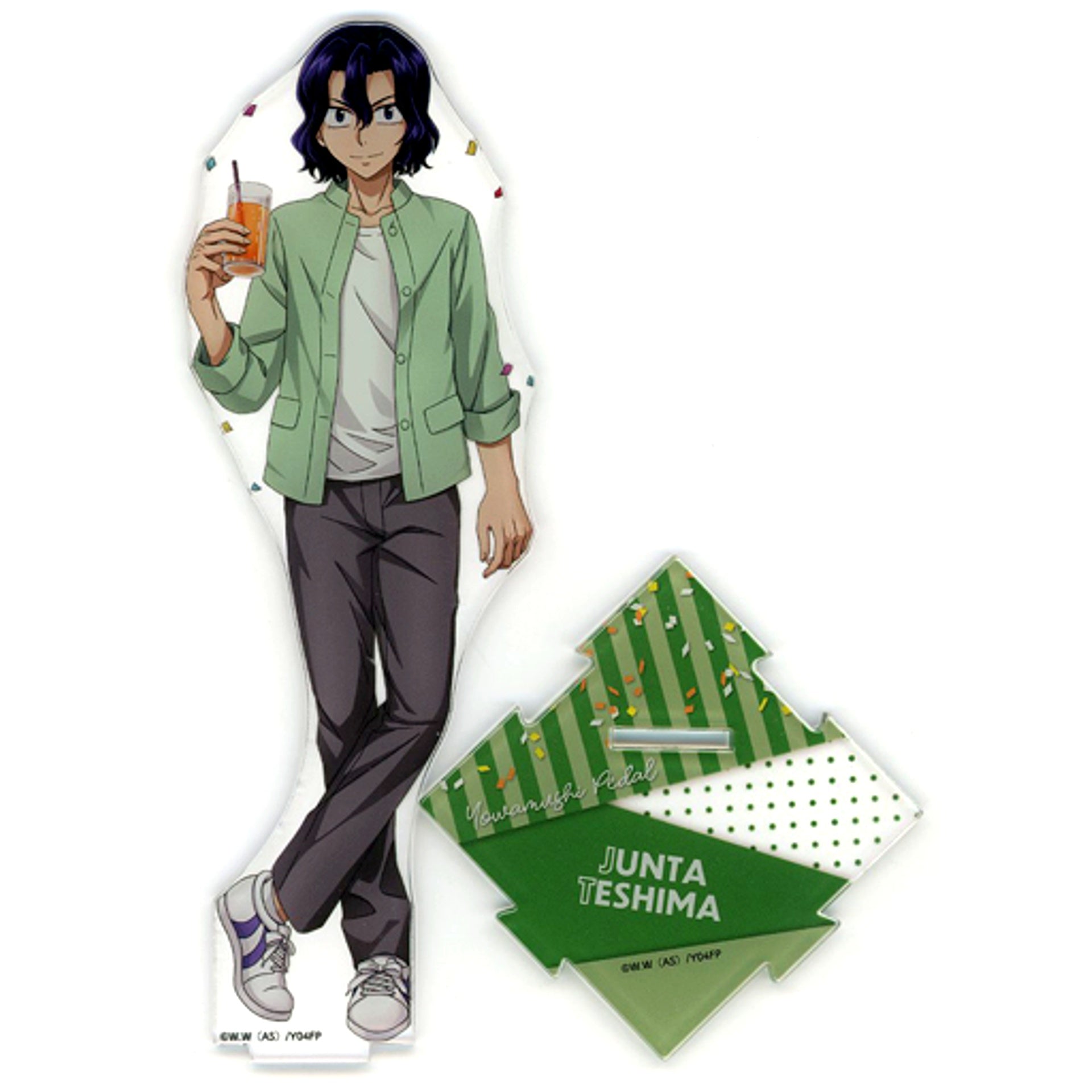 Junta Teshima Yowamushi Pedal Big Acrylic Stand Party Princess Cafe [USED]
