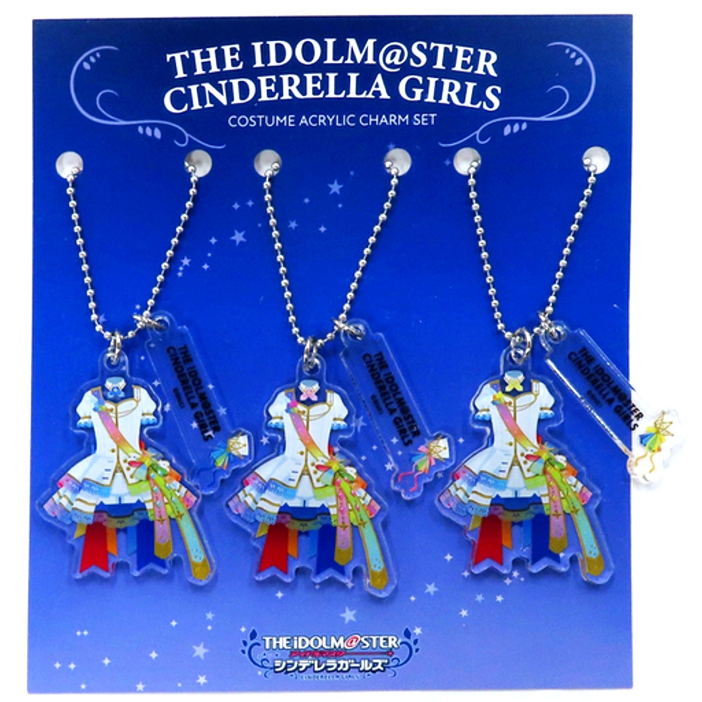 The Idolmaster Cinderella Girls Rainbow Colors Ver. Outfit Acrylic Charm Set [USED]