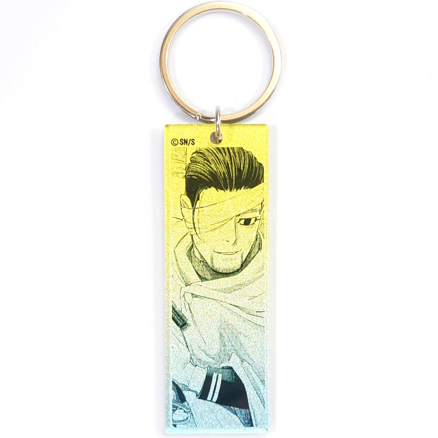 Golden Kamuy Hyakunosuke Ogata Metallic Acrylic Keychain Collection Golden Kamuy Exhibition Limited Keychains [USED]