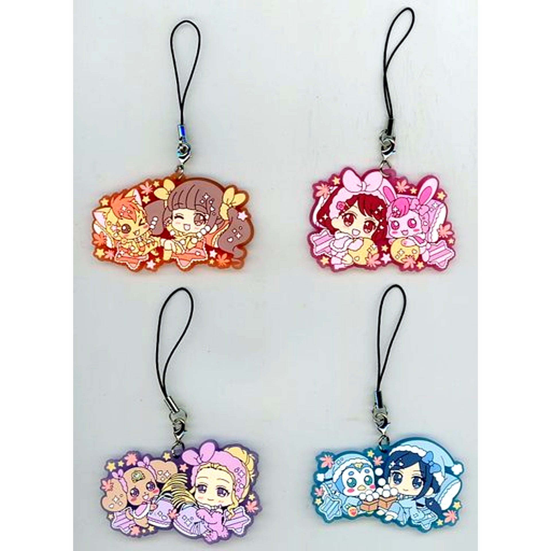 Set of 4 Healin' Good Precure Moon Viewing Pajama Party Rubber Strap Pretty Store Limited [USED]