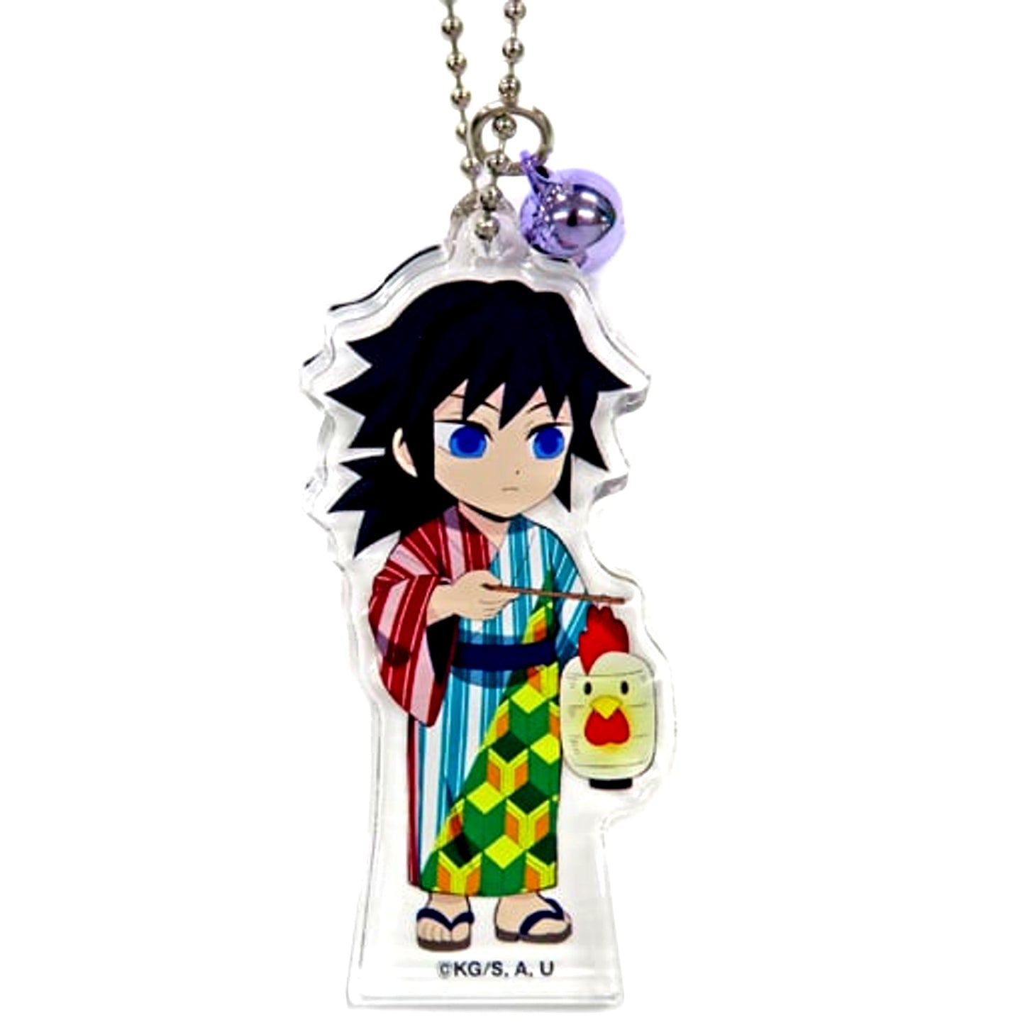 Giyu Tomioka Demon Slayer Lawson Campaign Extra Thick Acrylic Keychain [USED]