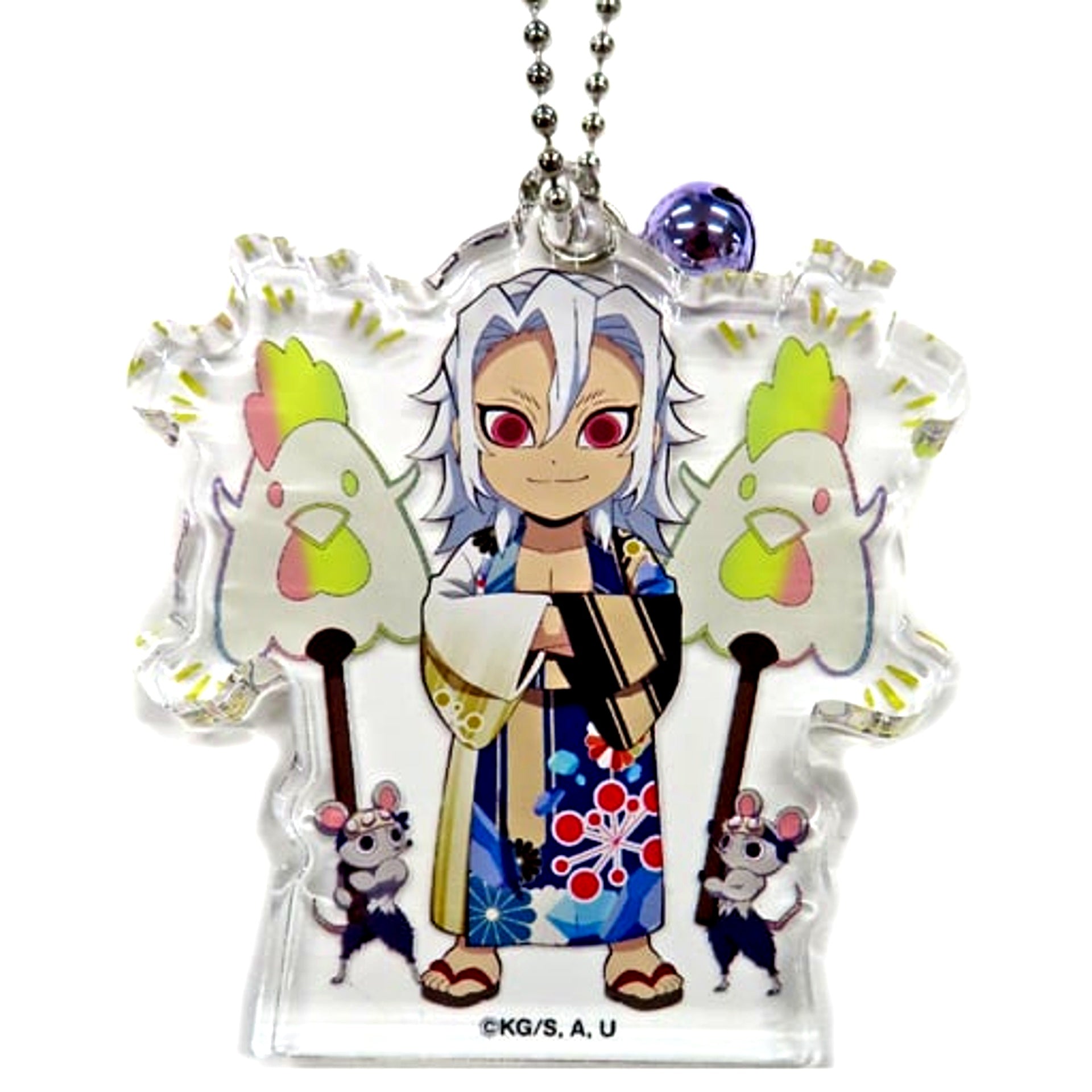 Tengen Uzui Demon Slayer: Kimetsu no Yaiba LAWSON Campaign Extra Thick Acrylic Keychain [USED]