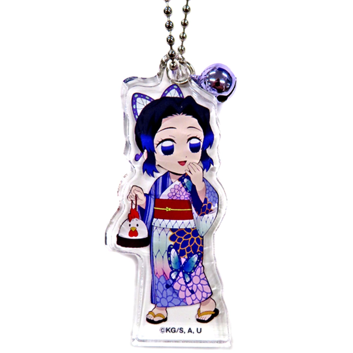 Shinobu Kocho Demon Slayer Lawson Campaign Extra Thick Acrylic Keychain [USED]