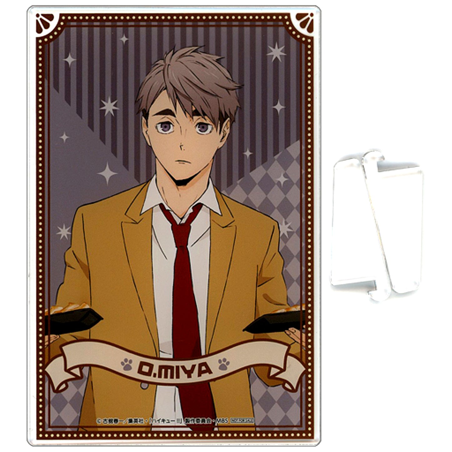 Osamu Miya Haikyu!! A Prize Acrylic Board Play to the Fullest!! in Namjatown Minigame Deliver Gyoza to the Miya Brothers! [USED]